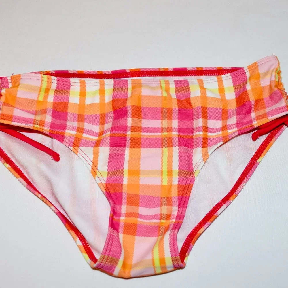 Kanu Surf Plaid Halter Bikini Swimsuit - Size 8